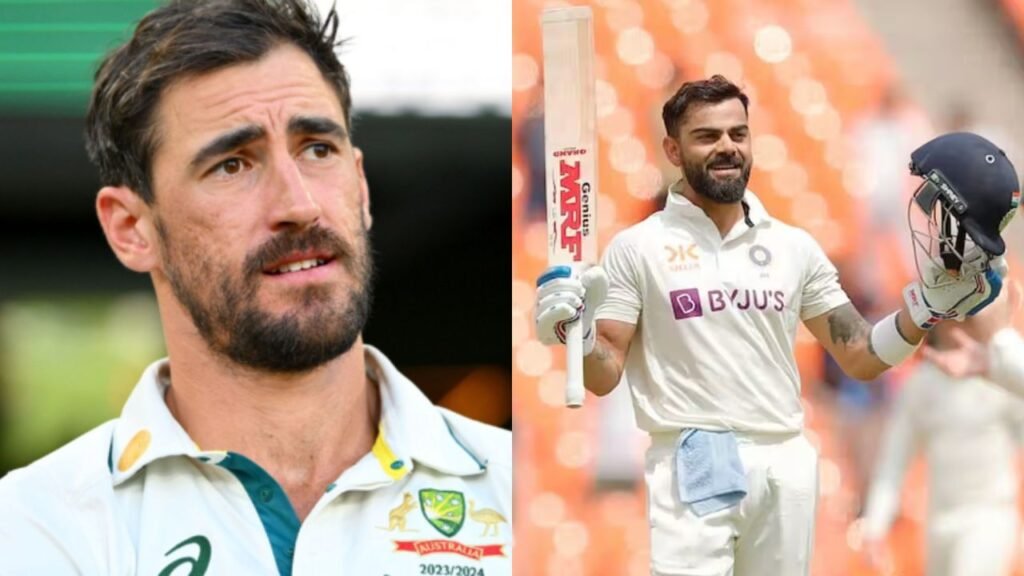 Mitchell Starc and Virat Kohli 